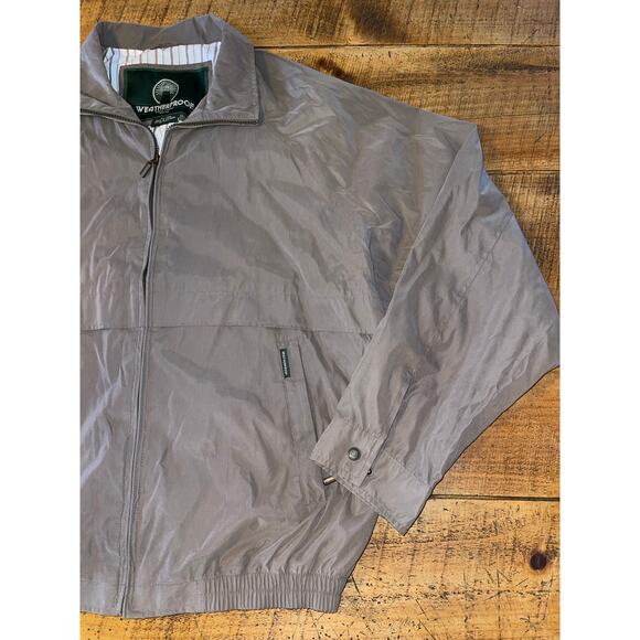 Mens Weatherproof Tan‎ Khaki Vintage Long Sleeve Jacket Pockets Size XL - Picture 2 of 11